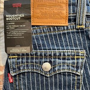 Levi's Blue Striped Bootcut Jeans
